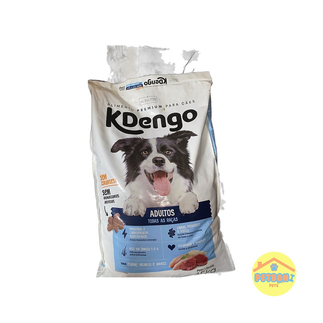 Kdengo Adultos Todas as Raças - Carne/Frango/Vegetais 15 kg