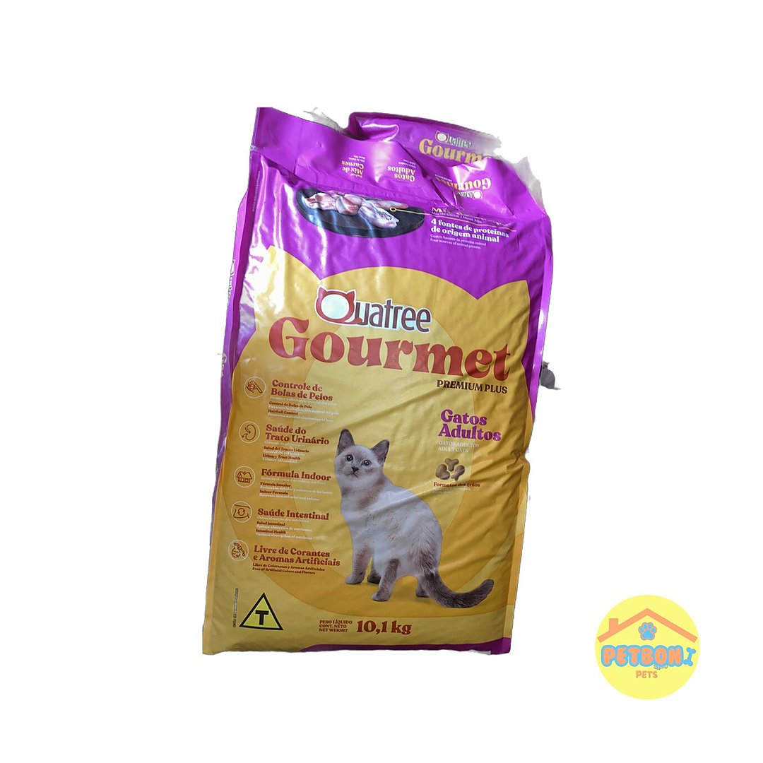 Quatree Gourmet Premium Plus Gatos Adultos 1 kg