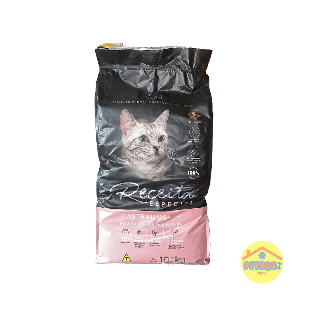 Receita Especial Gatos Castrados - Salmão 10,1 kg