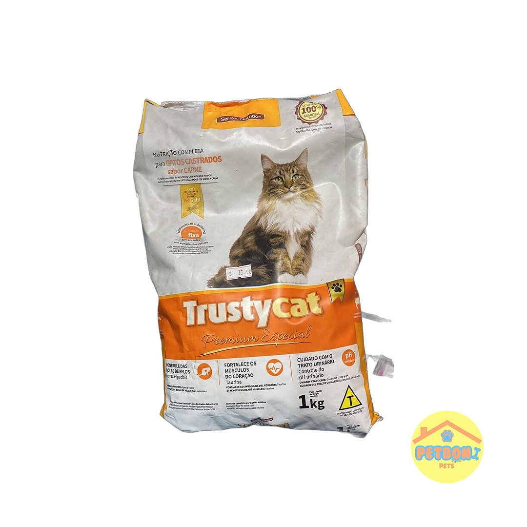 TrustyCat Gatos Castrados - Mix de Carne 1 kg