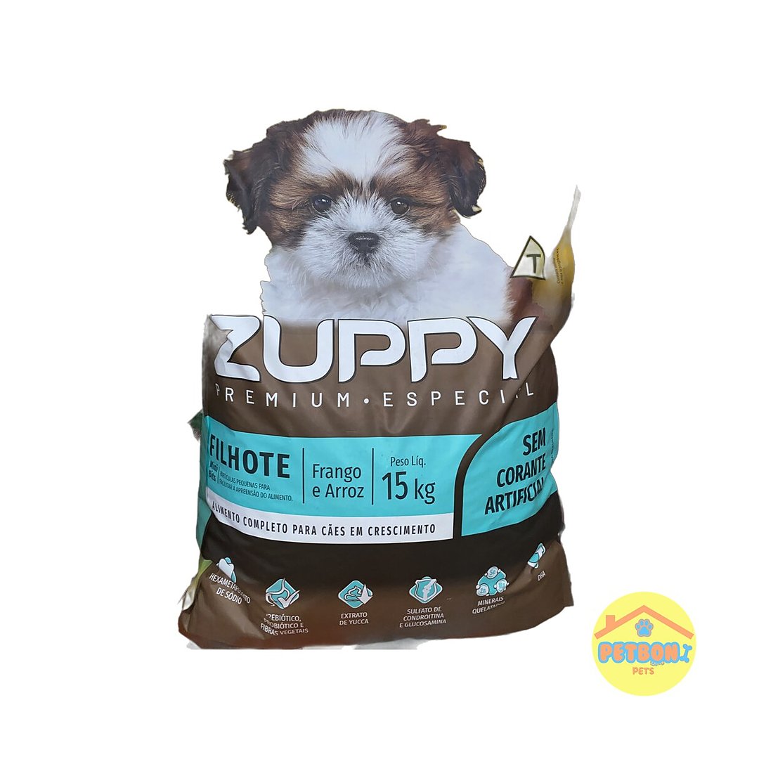 Zuppy Premium Especial Filhote Pequeno - Frango e Arroz 15 kg
